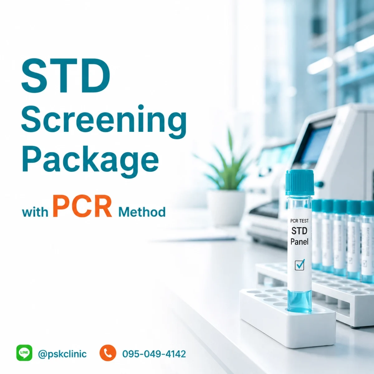 STD Screening Package with PCR Method in Laboratory